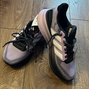 adidas Women's Lavender and Black Athletic Shoes